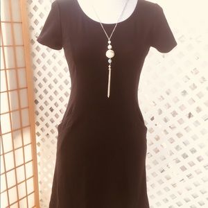 Ann Taylor Loft Black Sheath Dress